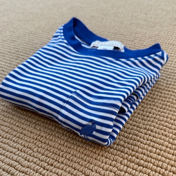 The Beaufort Bonnet Company Blue and White Striped Tee - Picture 5 of 5